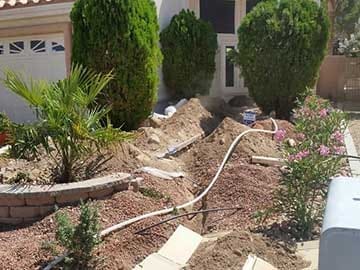 Las Vegas replacement of sewer line.